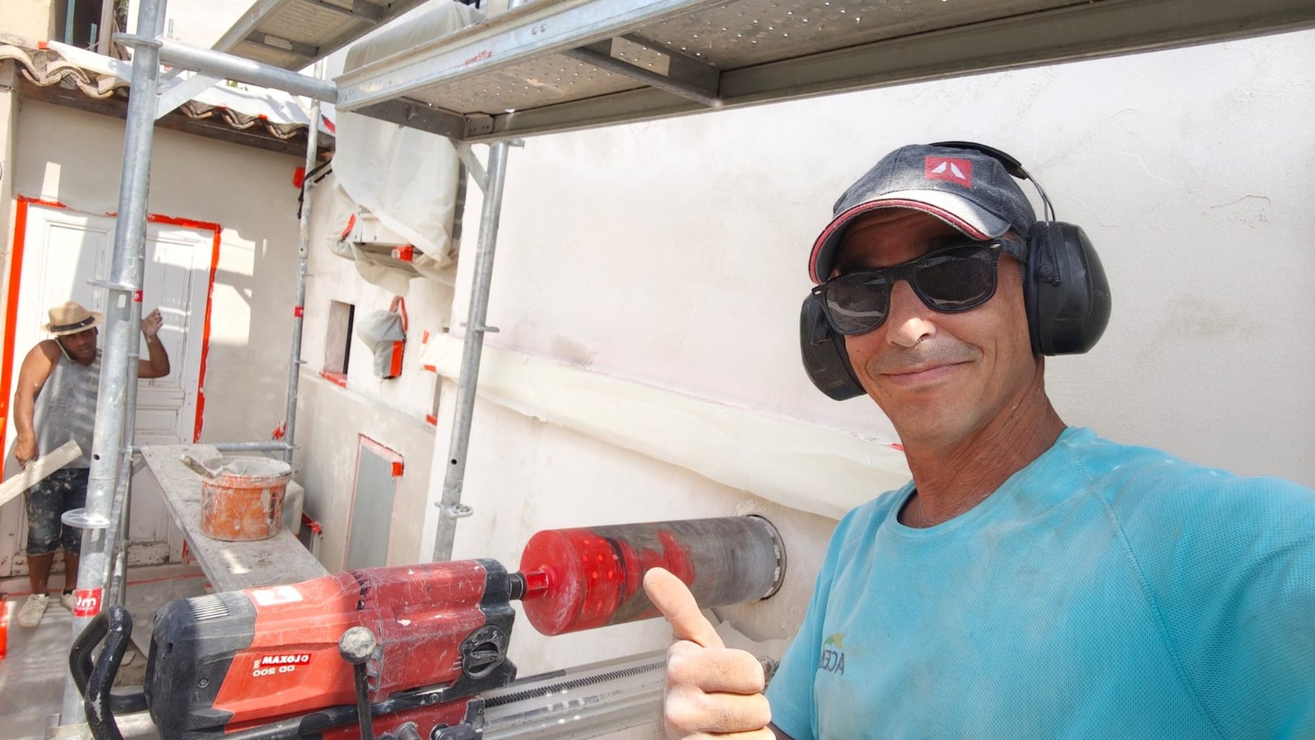 Artisan sur chantier
